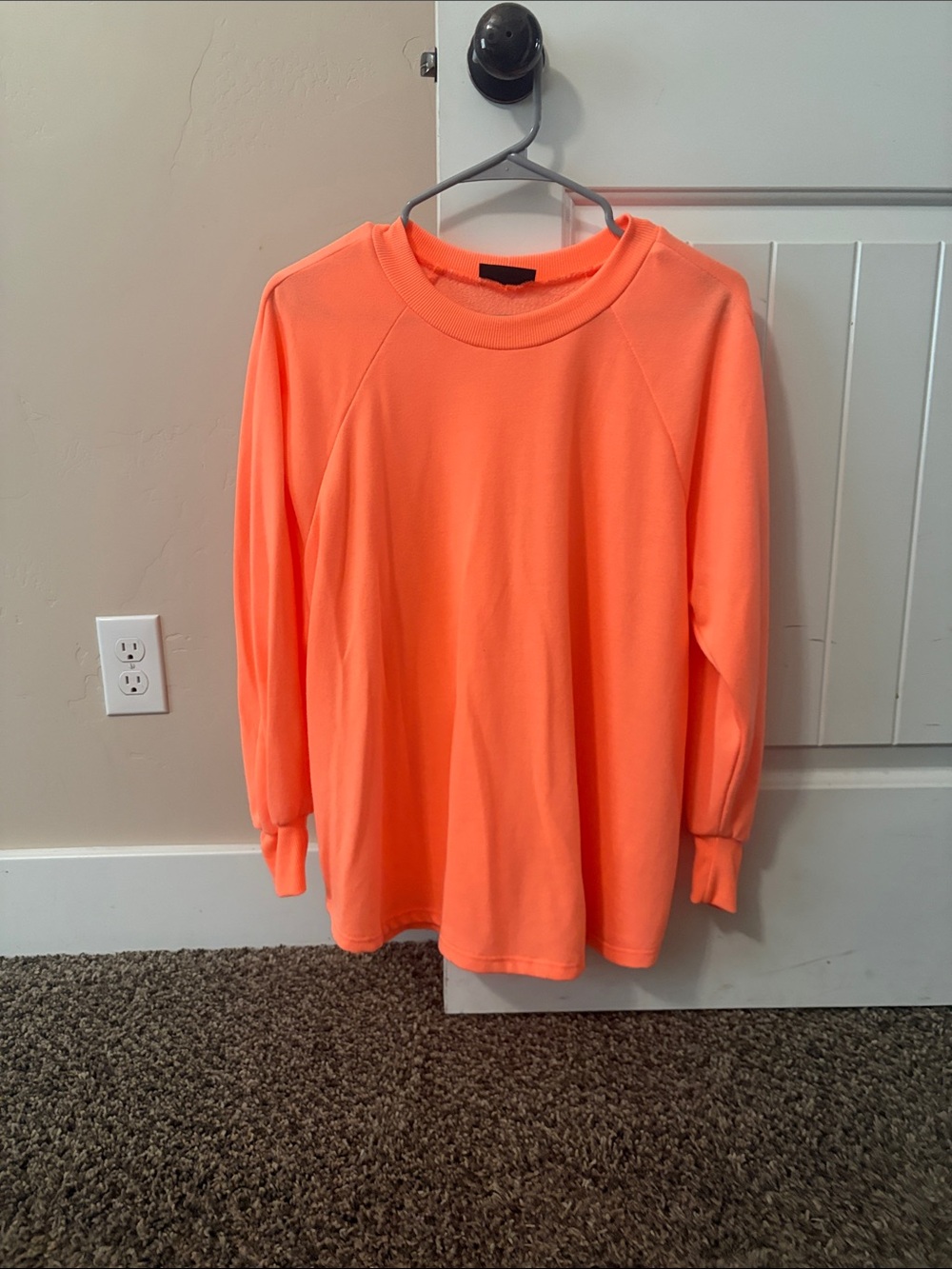 Vici Neon Orange Kids Crewneck Sweatshirt